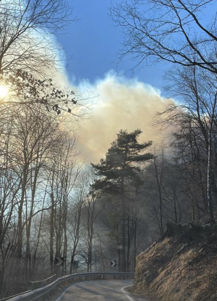 Incendi a Gurro e Trontano: vigili del fuoco in azione