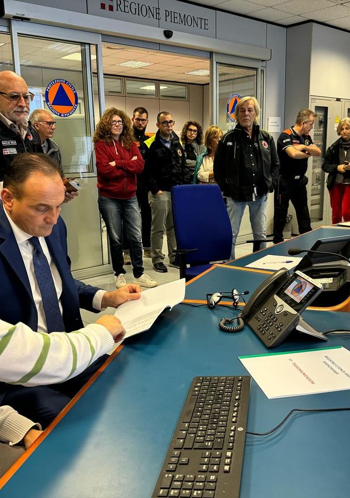 Il presidente Cirio ringrazia la Protezione civile: &quot;Grande lavoro in questi giorni di maltempo&quot;