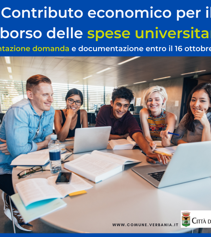 Contributo per le spese degli studenti universitari promosso dall’Amministrazione Comunale di Verbania