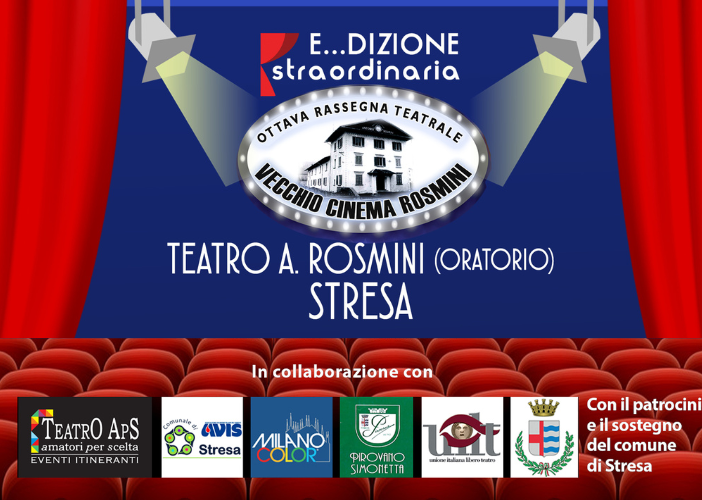 Torna la rassegna teatrale “Vecchio Cinema Rosmini”, con un’edizione speciale