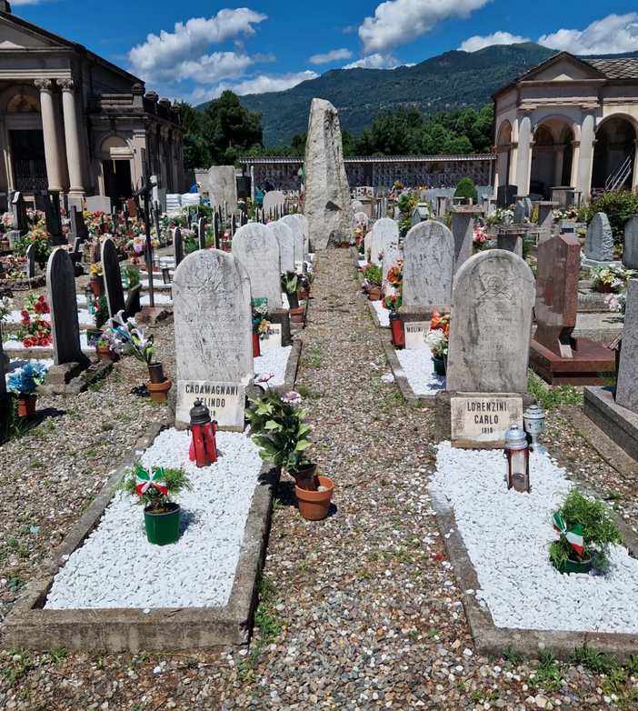 Al cimitero di Intra sistemate le tombe dei soldati della Grande Guerra