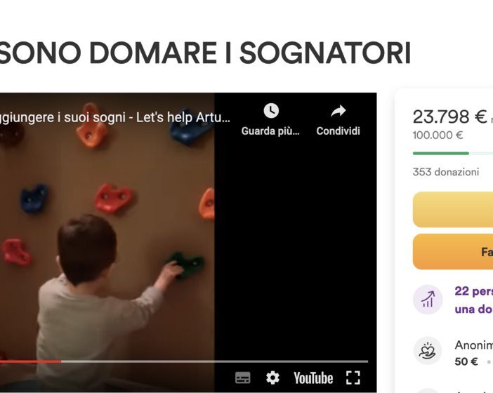 Aperta una raccolta fondi per il piccolo Arturo, affetto da una malattia rara