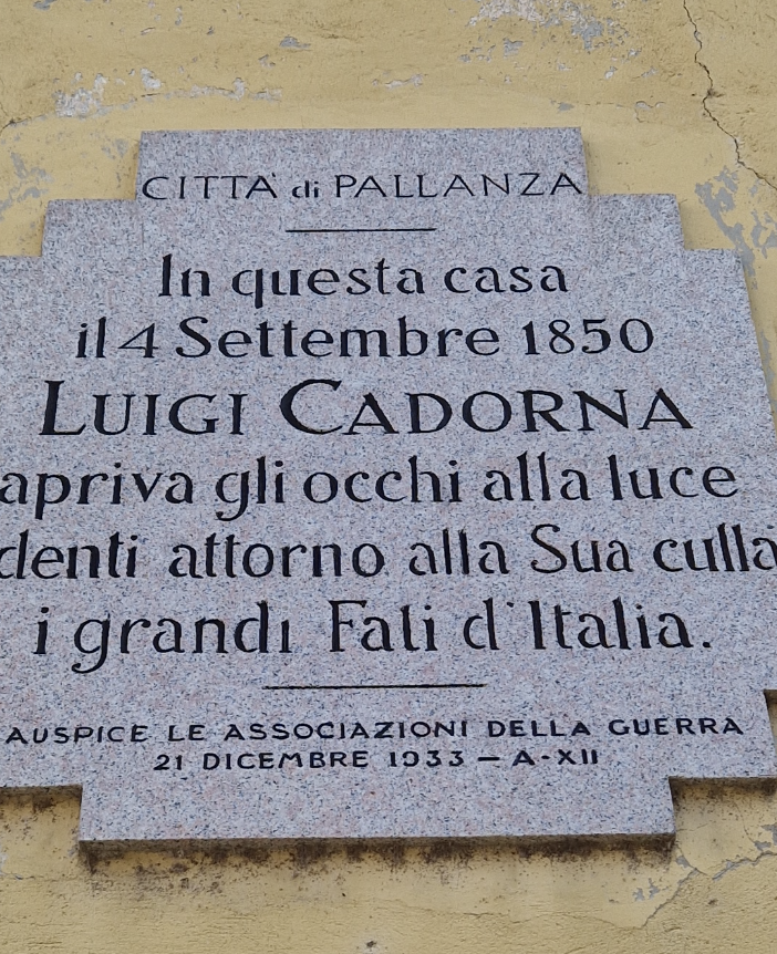 Restaurata la targa commemorativa di Luigi Cadorna