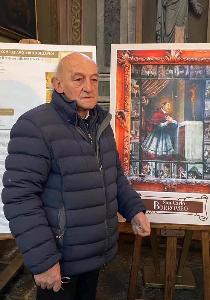 La comunità si mobilita per salvare la tela di San Carlo Borromeo