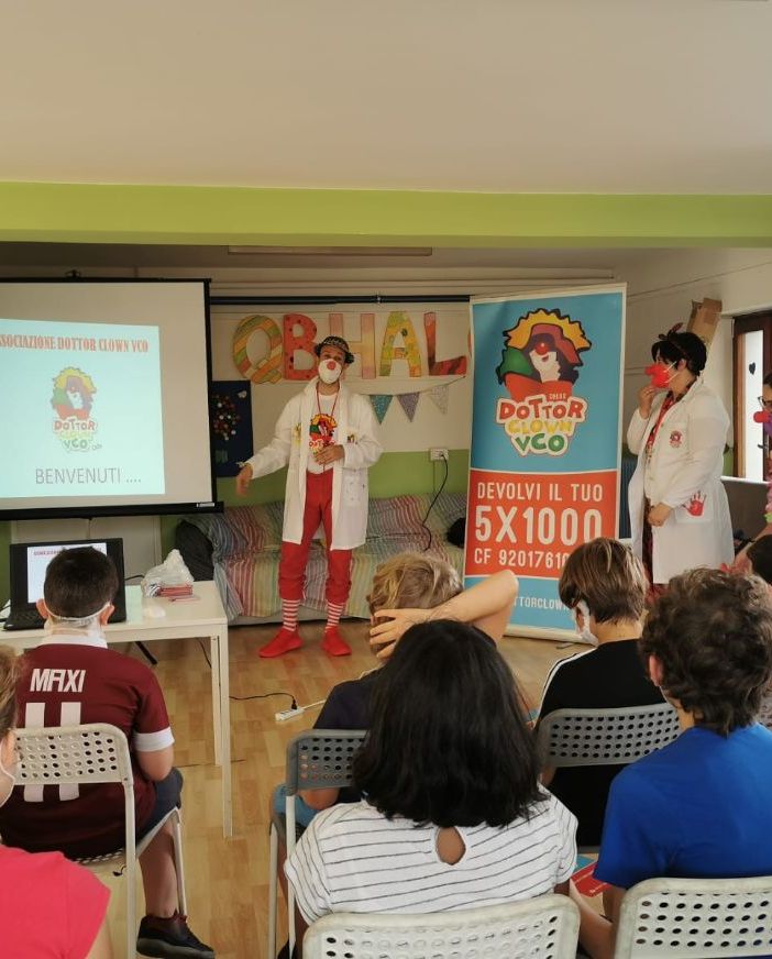 La clown terapia al centro giovanile comunale di Baveno
