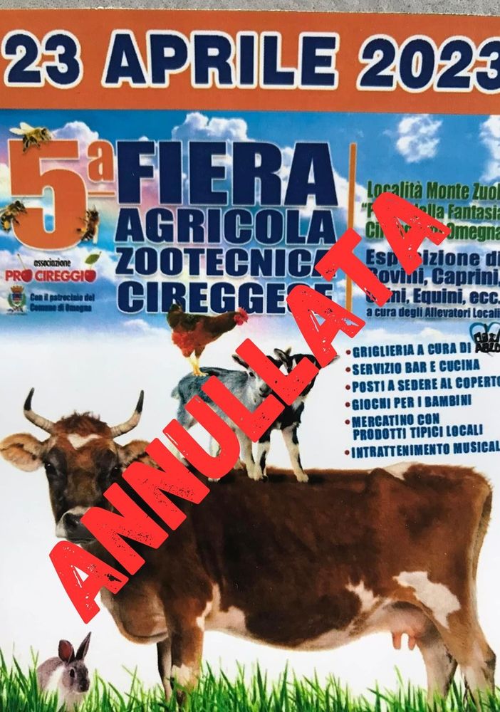 Annullata la Fiera Agricola Cireggese