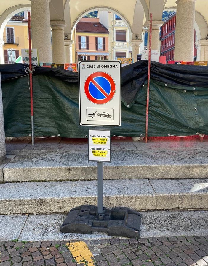 Omegna, temporanei disagi per lavori in piazza XXIV Aprile