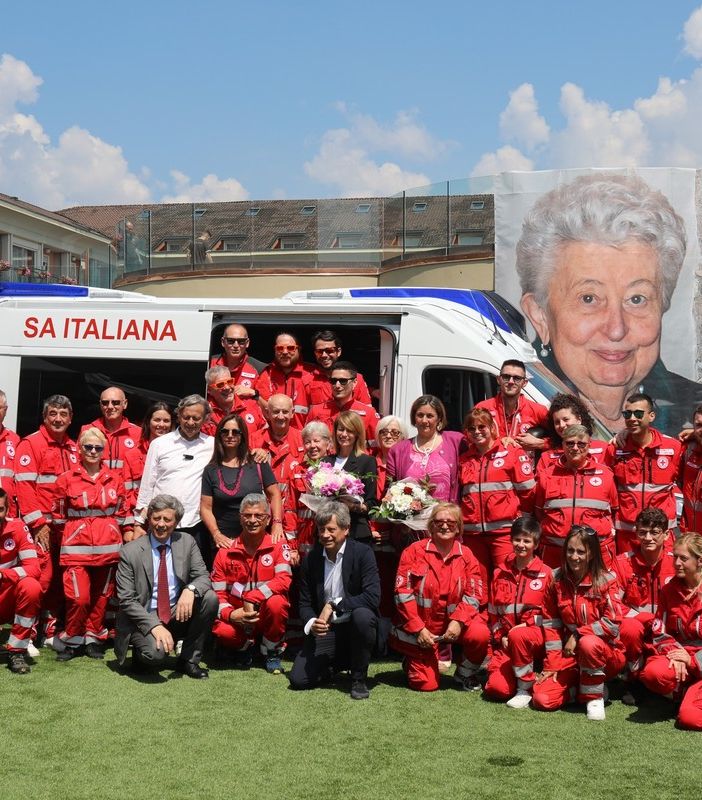 Zacchera Hotels, un'ambulanza per Baveno e un nuovo giardino intitolati a mamma Margherita