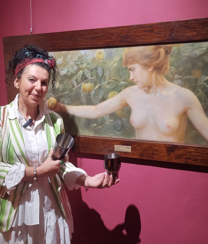 &quot;L'arte nel bicchiere&quot;: la barlady Cinzia Ferro celebra i suoi 25 anni in città al Museo del Paesaggio