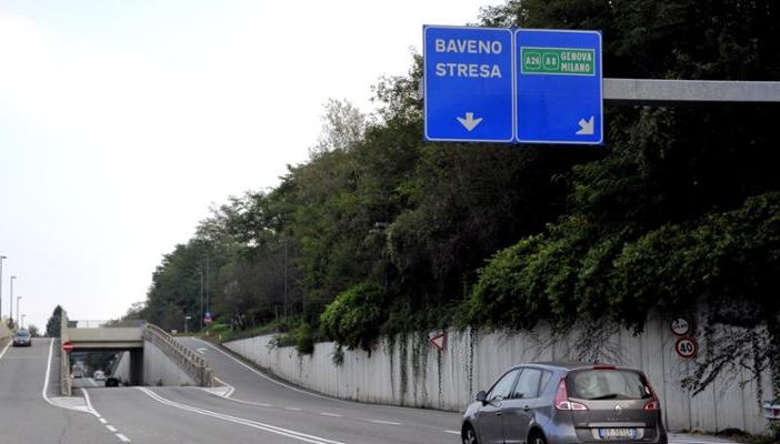 A26, chiuso per due notti il tratto tra Baveno e Arona