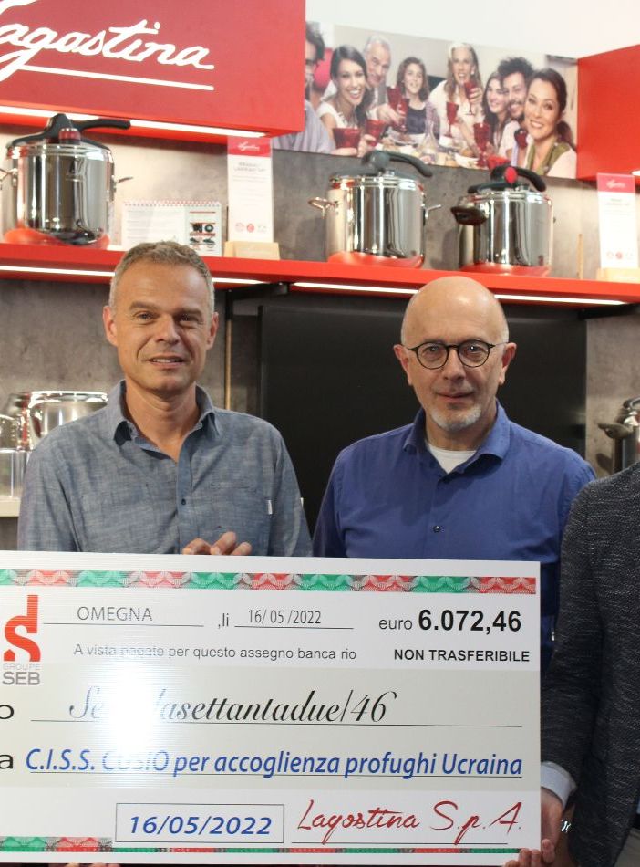 I dipendenti Lagostina sostengono la popolazione ucraina con la “pentola della solidarietà”