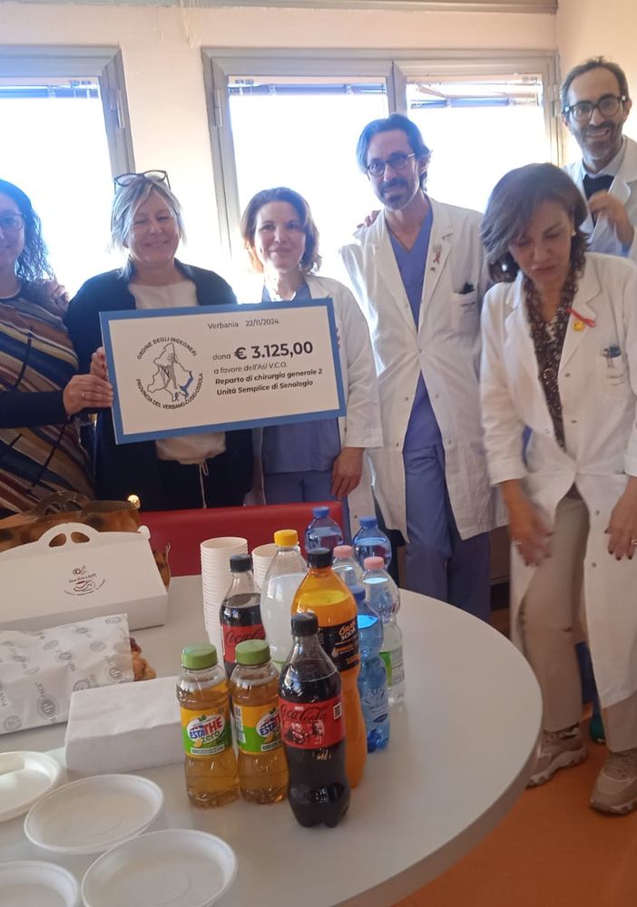 Nuove sonde ecografiche al reparto di chirurgia grazie alla cena benefica dell'ordine degli ingegneri