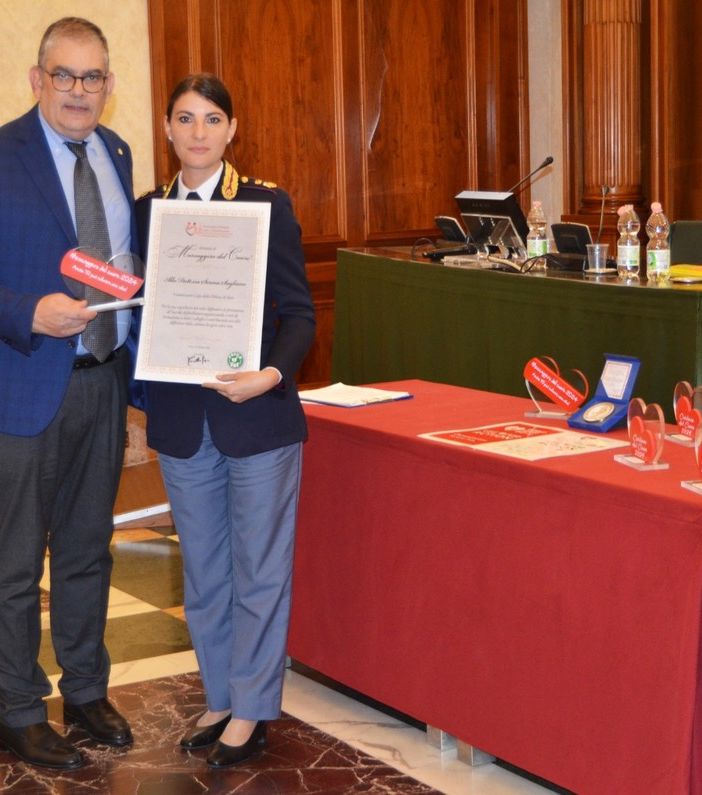 Cavalieri del Cuore, a Roma premiata anche la Capo di Gabinetto della Questura Serena Sagliano