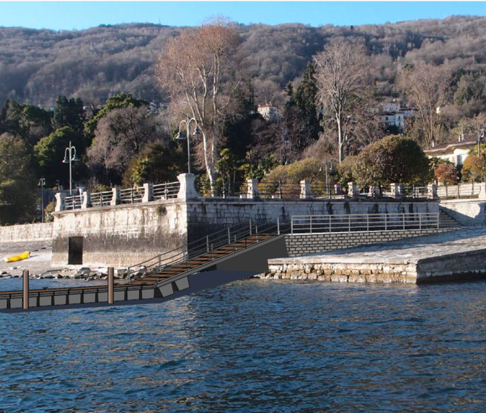 Un nuovo pontile galleggiante per l’attracco temporaneo di barche a Baveno