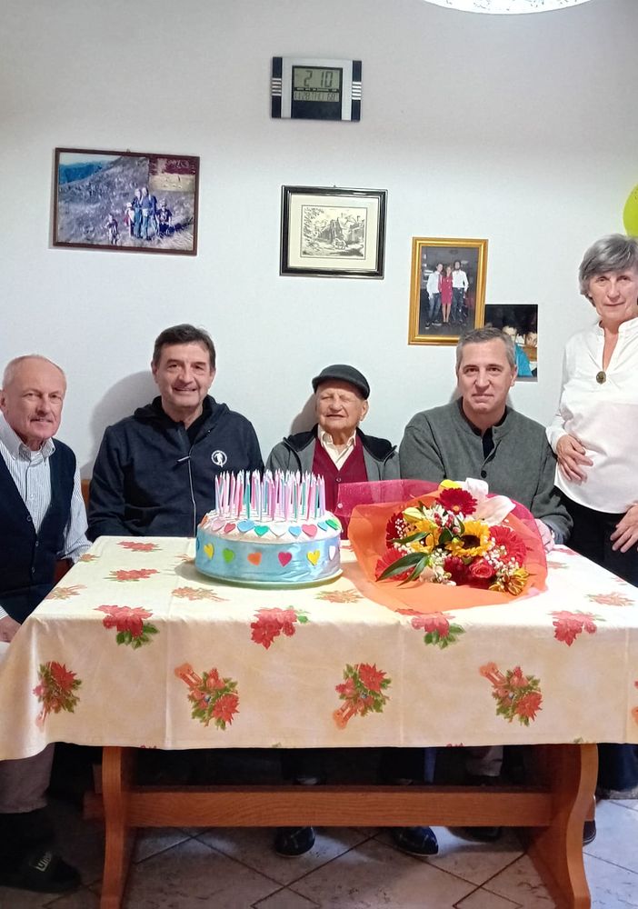 Il partigiano ornavassese Giovanni Crosa Lenz ha festeggiato i 100 anni