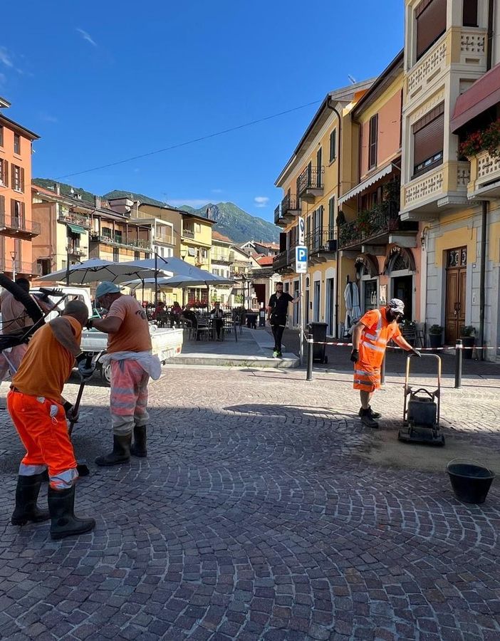 Omegna, avviati i lavori di sistemazione della strada