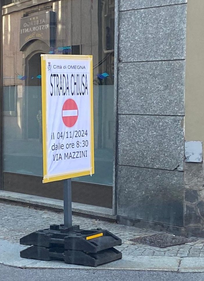 Lavori in via Mazzini: modifiche alla viabilità a Omegna