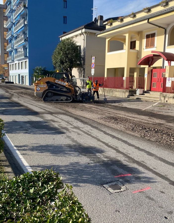 Proseguono i lavori sulle strade di Omegna