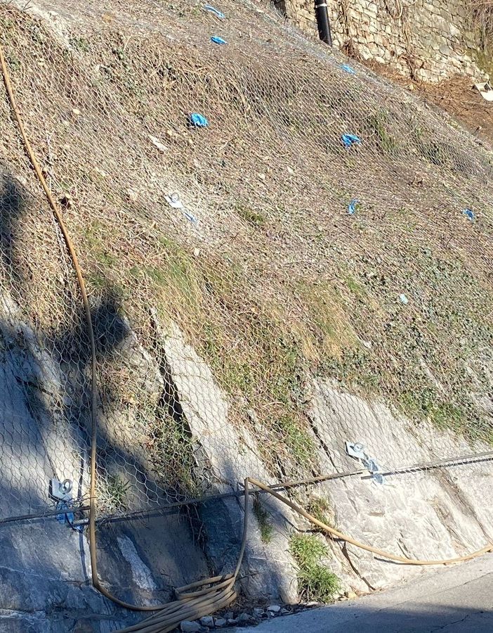 Bagnella, quasi terminati i lavori di messa in sicurezza del versante di via Erbera