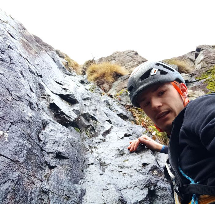 Il giovane alpinista Luca Favaretto al circolo di Cavandone