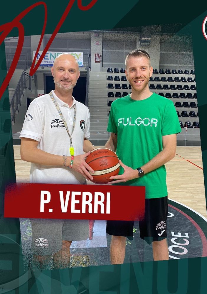 Paolo Verri farà parte dello staff tecnico del Settore Giovanile Fulgor Basket
