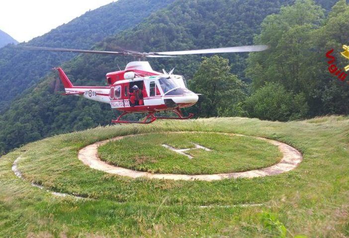 Turiste tedesche in difficoltà nella zona dell'Alpe Piaggia, recuperate dall'elicottero Drago 66