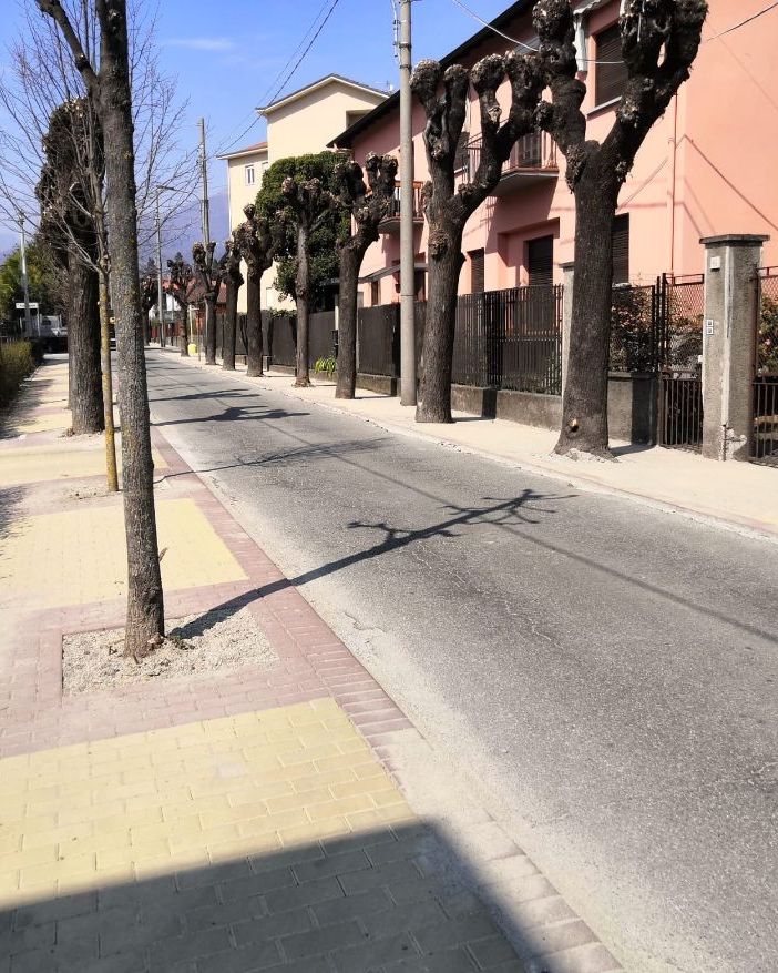 Intra, terminati i nuovi marciapiedi in viale San Giuseppe