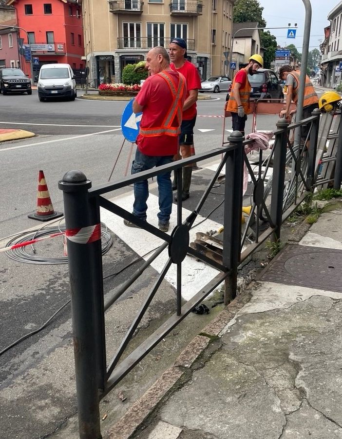 Foto: l’area della rotatoria di Gravellona Toce