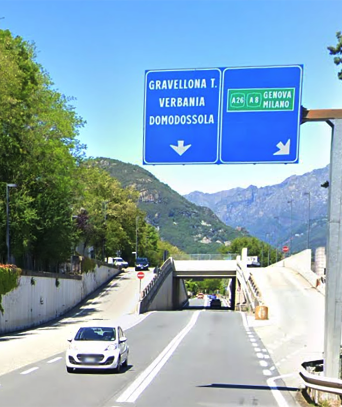 Chiusi in orario notturno gli svincoli di Baveno sulla A26