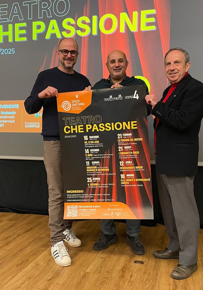 &quot;Teatro che passione&quot;: le compagnie non professionali in scena allo Spazio Sant'Anna