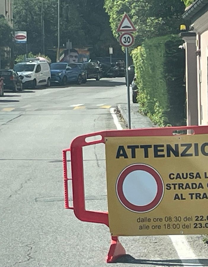 Intra-Premeno chiusa al traffico dalle 8 del 22 maggio alle 18 di domani