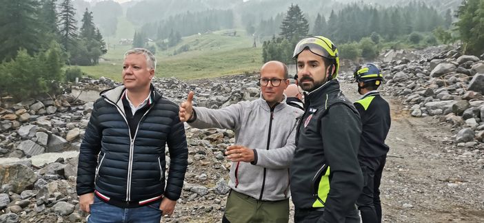 L'assessore Marnati e il presidente di Acqua Novara Vco Terzoli a Macugnaga per fare il punto della situazione FOTO E VIDEO