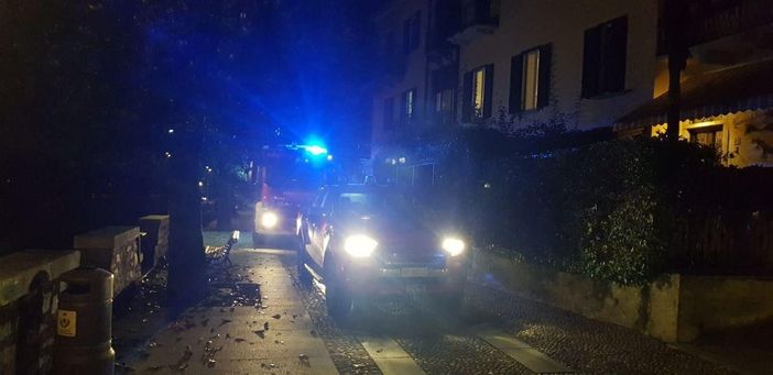 Principio di incendio al camino di un'abitazione a Cannero Principio di incendio al camino di un'abitazione a Cannero