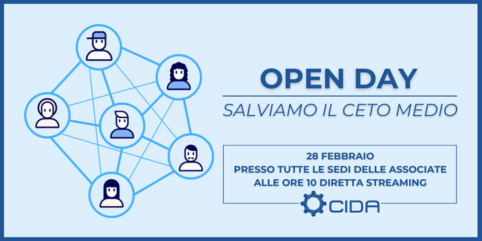 Cida lancia  Open day per la petizione &quot;Salviamo il ceto medio&quot;