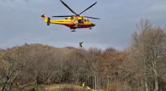 Cacciatore bergamasco stroncato da un malore nei boschi di Trarego. VIDEO