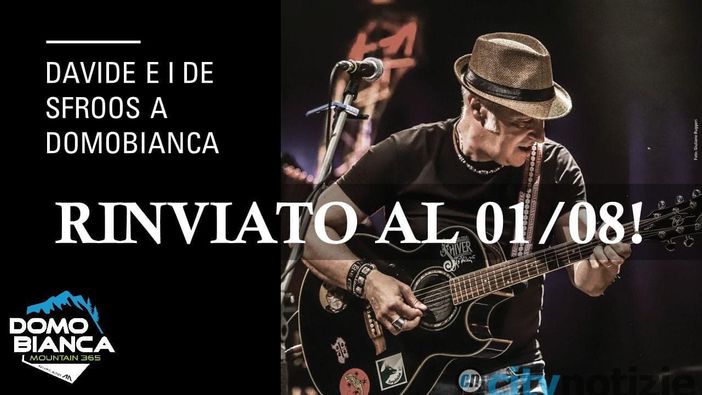 Rimandato il concerto di Davide Van De Sfroos Rimandato il concerto di Davide Van De Sfroos