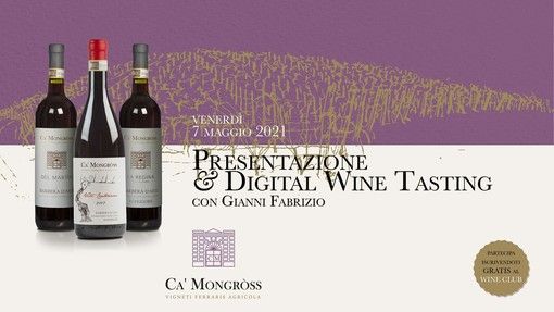 Presentazione e degustazione ‘digitale’ per tre magnifiche etichette di Barbera d'Asti