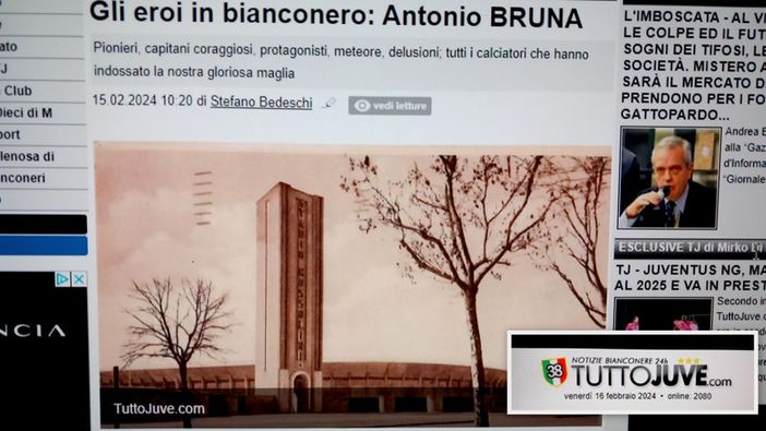 Quando Antonio Bruna, terzino dell'Omegna, approdò alla Juventus Quando Antonio Bruna, terzino dell'Omegna, approdò alla Juventus