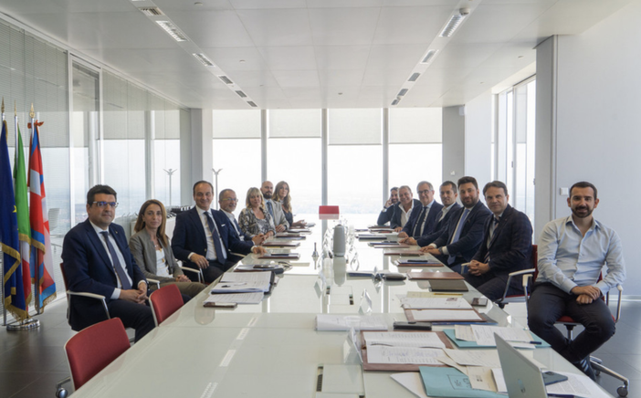 Prima riunione della nuova Giunta regionale con il governatore Cirio Prima riunione della nuova Giunta regionale con il governatore Cirio