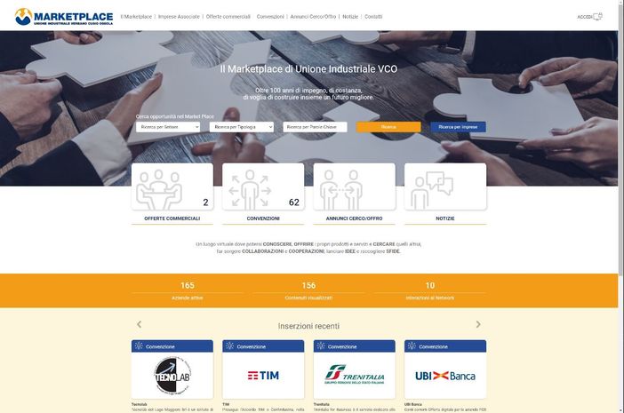 Unione Industriale del VCO, un nuovo servizio per le imprese: il Marketplace è ufficialmente online