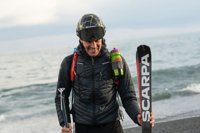 Bici e sci, tempo record da Genova alla Capanna Margherita per Marcello Ugazio