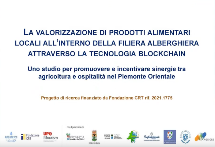 Un progetto di valorizzazione degli alimenti locali nella filiera alberghiera Un progetto di valorizzazione degli alimenti locali nella filiera alberghiera