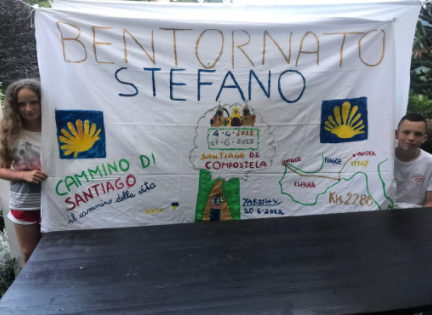 Da Omegna a Santiago a piedi in ricordo della figlia scomparsa