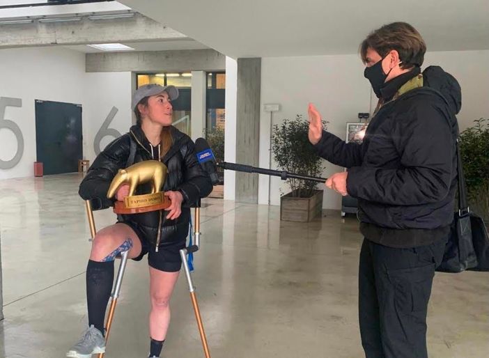 Il verbanese Brignone "in soccorso" di Sofia Goggia Il verbanese Brignone "in soccorso" di Sofia Goggia