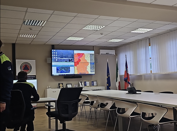 Notte di lavoro per la Protezione Civile provinciale