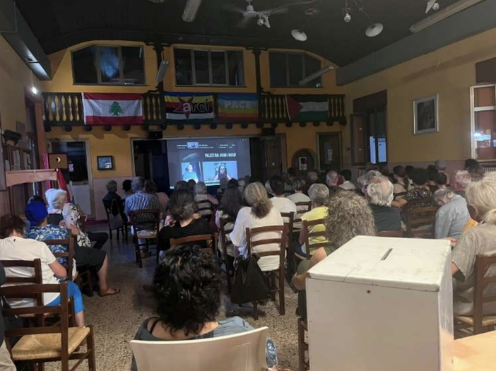 Verbania, sala gremita per "Palestina Anima Mundi" Verbania, sala gremita per "Palestina Anima Mundi"