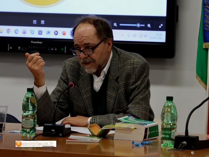 Il presidente del Tribunale, Gianni Macchioni ieri sera a Villadossola