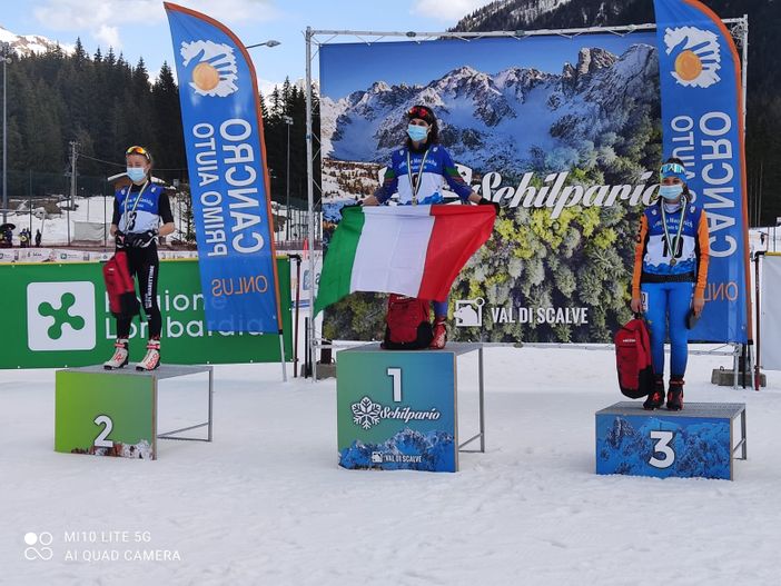 Sci nordico: agli italiani ragazzi di Schilpario brilla  la stella di Stella Giacomelli