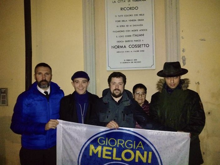 Fratelli d'Italia e Gioventù Nazionale Vco hanno ricordato le vittime delle foibe