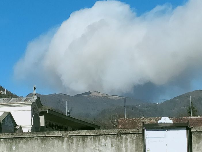 Riprendono a bruciare i boschi in Cannobina FOTO E VIDEO Riprendono a bruciare i boschi in Cannobina FOTO E VIDEO